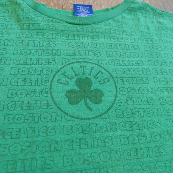 VTG NBA Boston Celtics Adult XXL Shirt Logo Clover Massachusetts Tatum UNK - Picture 3 of 8